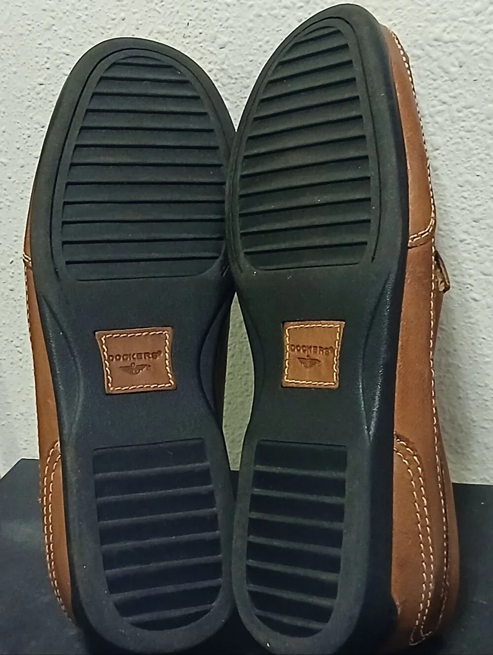 Dockers Brown Woven Leather Slip-On Loafers Men’s Size 9.5M Dress Casual